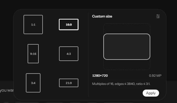 Canvas settings: interface design interface design
